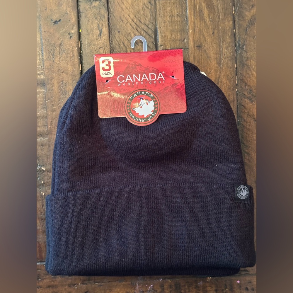 NWT 3 pack Black Beanies! $25🔥🥶🔥